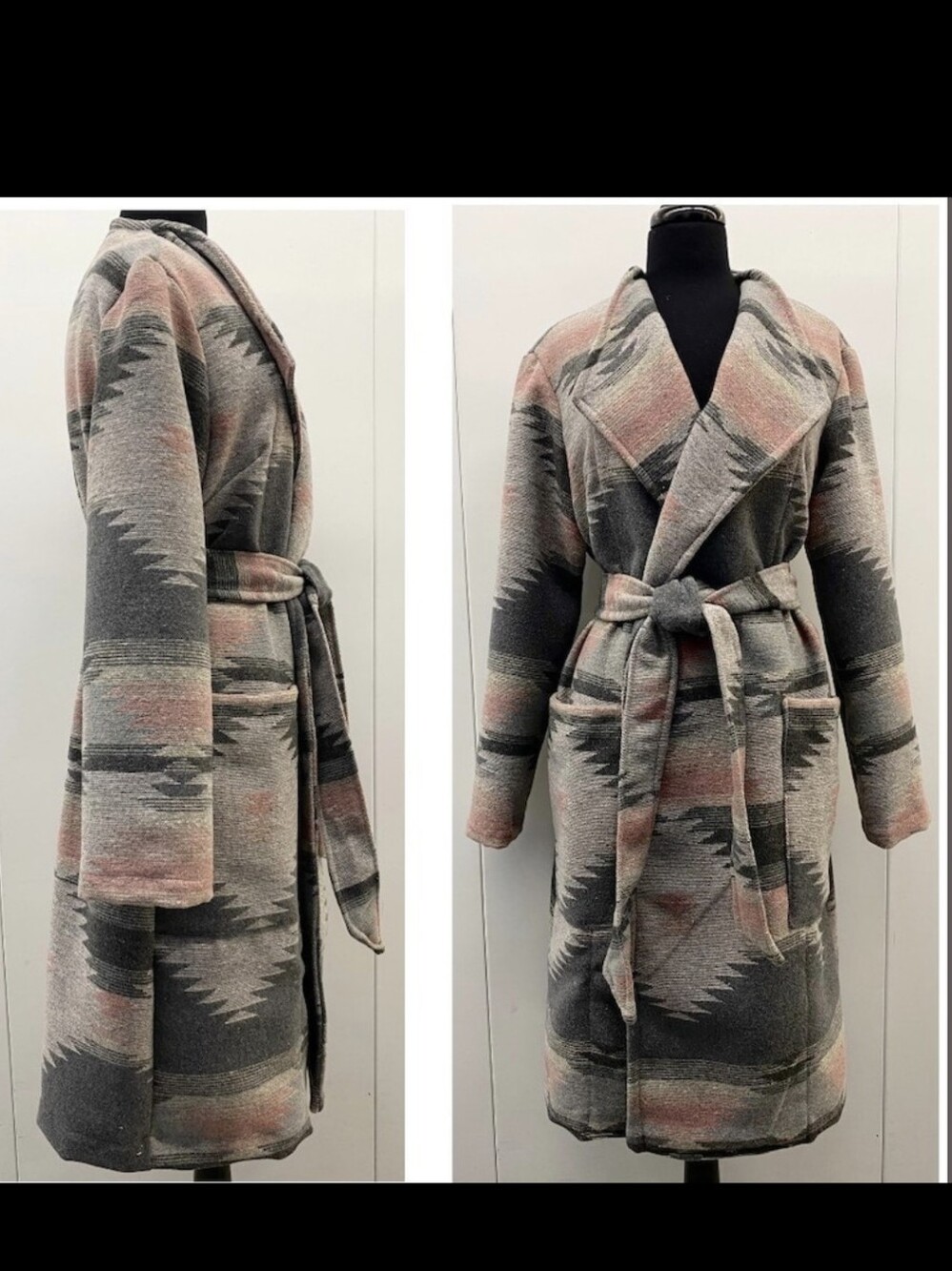 Handmade Navajo Style Wrap Coat by "EarthyEcoStyle" on Etsy